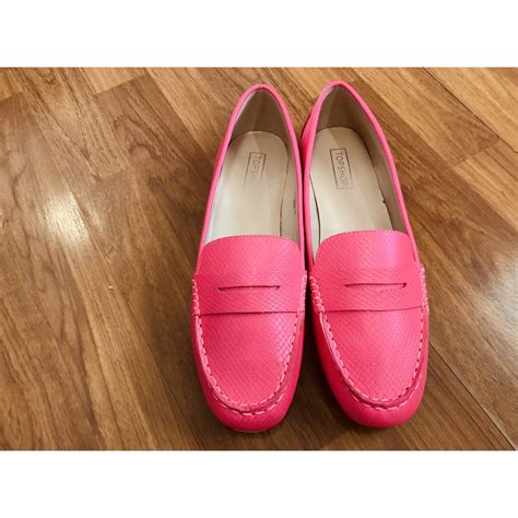TOPSHOP HOT PINK LEATHER LOAFER ไซส 9UK 42EU ของแท ใหม พรอมสง Shopee Thailand