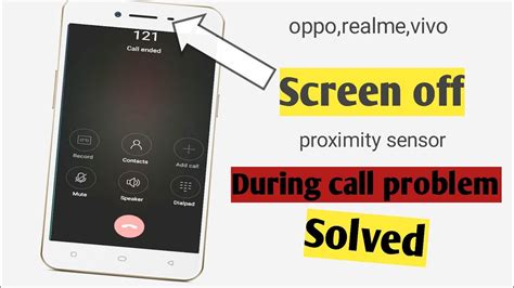 Screen Off During Call Proximity Sensor Problem Solve Call Screen