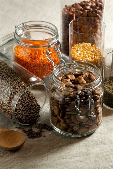 Free Photo | View of allergens commonly found in food grains