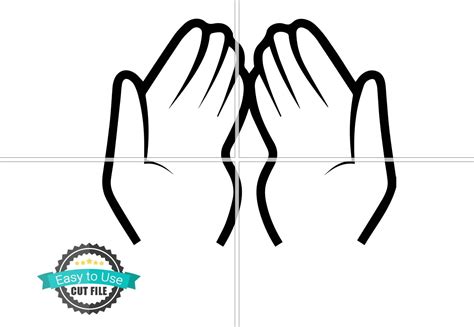 Praying Hands Svg Praying Hands Clipart Praying Hands Cut File