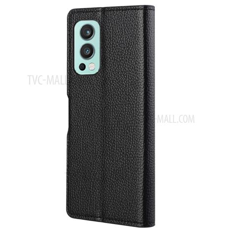 Wholesale Litchi Texture Pu Leather Stand Case Wallet Cover For Oneplus