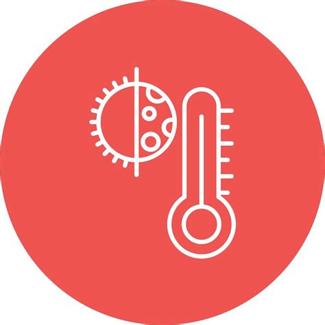 Imagen Vectorial Del Icono Del Termostato Se Puede Utilizar Para La