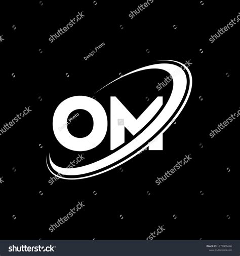 Om Logo O M Design White Stock Vector (Royalty Free) 1872006646 ...