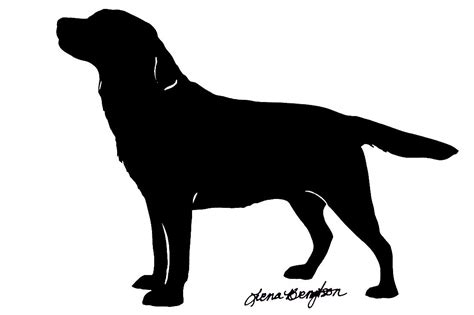 Labrador Puppy Silhouette At Getdrawings Free Download