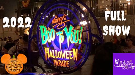 Mickey S Boo To You Halloween Parade FULL SHOW 2022 Mickey S