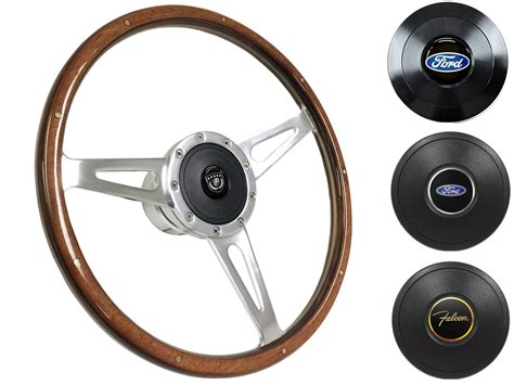 1970 Ford Falcon Steering Wheel Kit Deluxe Walnut Wood St3053 Vsw