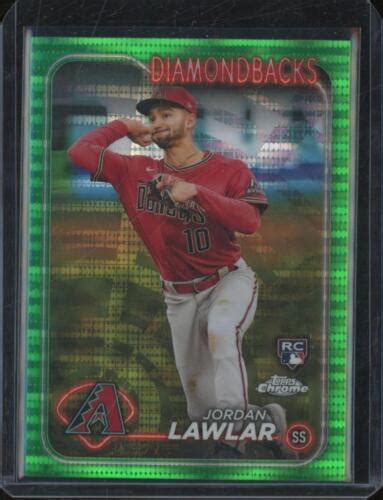 Topps Chrome Jordan Lawlar Rc Rookie Green Sonar Refractor