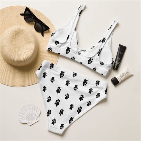 Cat Paw High Waist Bikini At The Great Cat Store