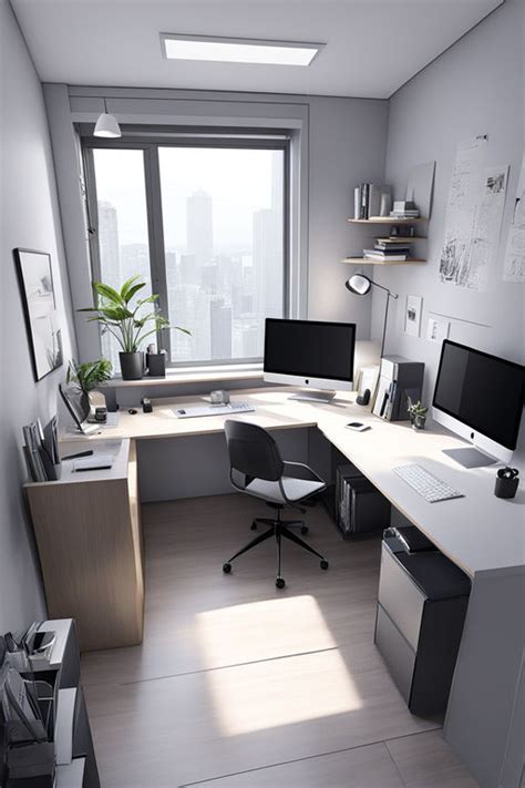 A minimalistic center of room office setup by Hamood Mehmood - Playground