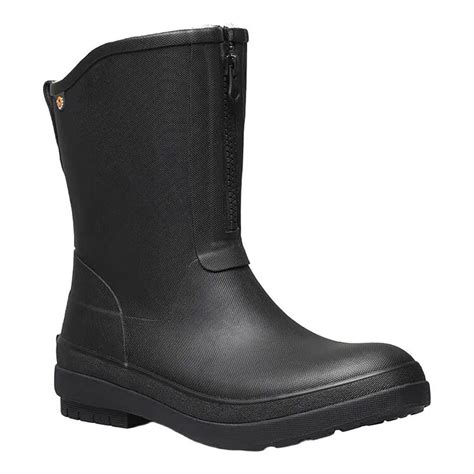 bogs womens amanda plush ii waterproof zip boots black anaconda