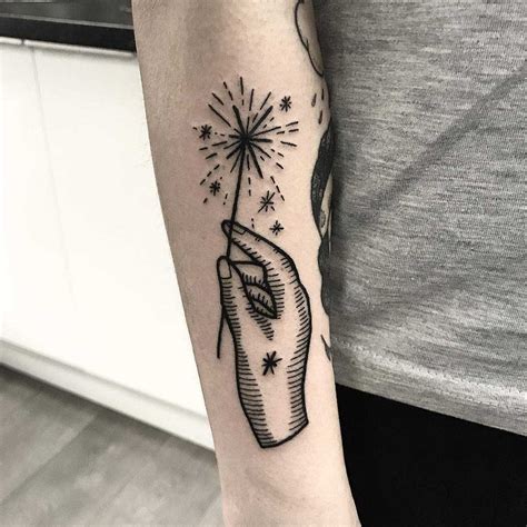 Sparkler Tattoo By Deborah Pow Inked On The Right Forearm Tattoos