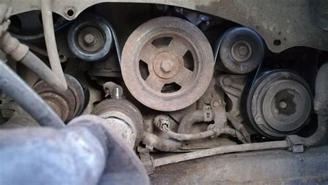 Замена подшипника в ролике натяжителя — Nissan Teana (J32), 2,5 л, 2009 ...