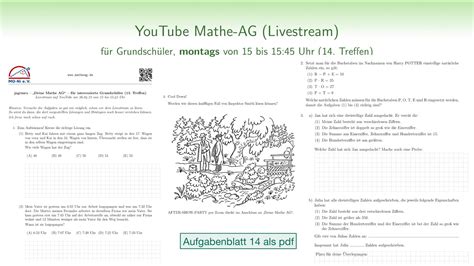 Mathe Ag F R Grundsch Ler Spielen Denken Knobeln Und T Fteln