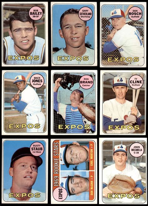 Topps Montreal Expos Team Set St Season Vg Ebay