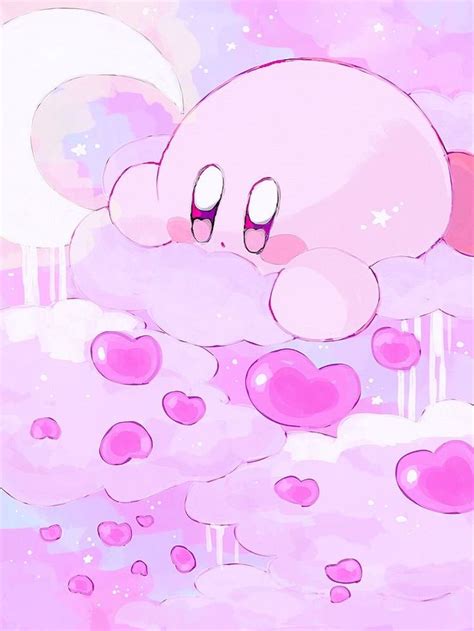 Kawaii cloud heart Kirby wallpaper | Kirby character, Kirby art, Kirby