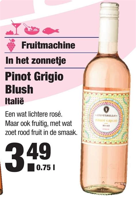 Cantarello Pinot Grigio Blush Ml Aanbieding Bij Aldi