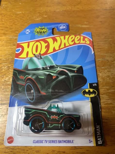 Hot Wheels Classic Tv Series Mini Batmobile Batman Green Metallic Picclick Uk