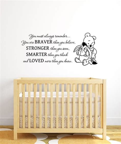 You Are Braver Than You Believe Winnie The Pooh Quote Wall Etsy