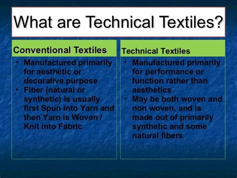 Technical Textiles Presentation