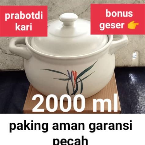 Jual Claypot Panci Sapo Keramik Untuk Masak Jamu Herbal Model Ceper