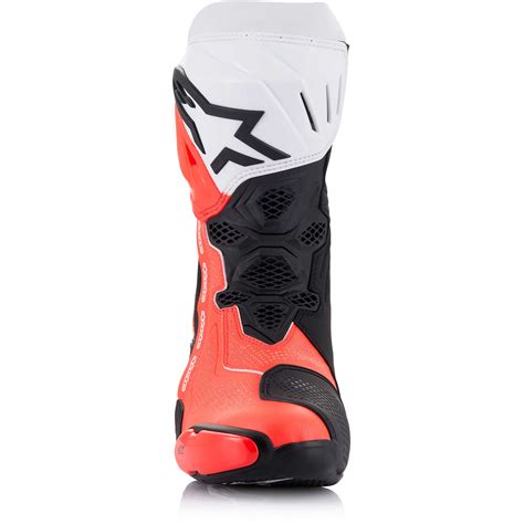 Stivali Moto Racing Estivi Alpinestars Supertech R Vented Nero Bianco