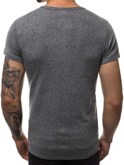 Camiseta De Hombre Gris Oscuro Ozonee Jsnb003 Ozonee