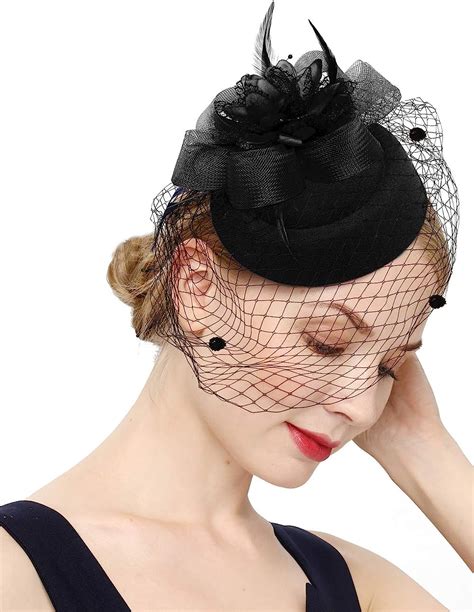 Buy Cizoe Fascinator Hats For Women 20s 50s Vintage Pillbox Hat