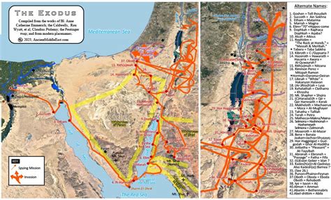 Exodus map | Map, Ancient