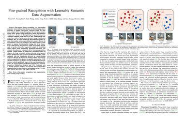 Fine Grained Recognition With Learnable Semantic Data Augmentation