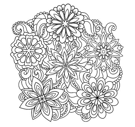 Desenhos Para Colorir De Mandalas De Flores Wonder Day