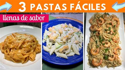 Ideas De 3 Pastas Fáciles Y Rápidas Para Fiestas Navidad Año Nuevo