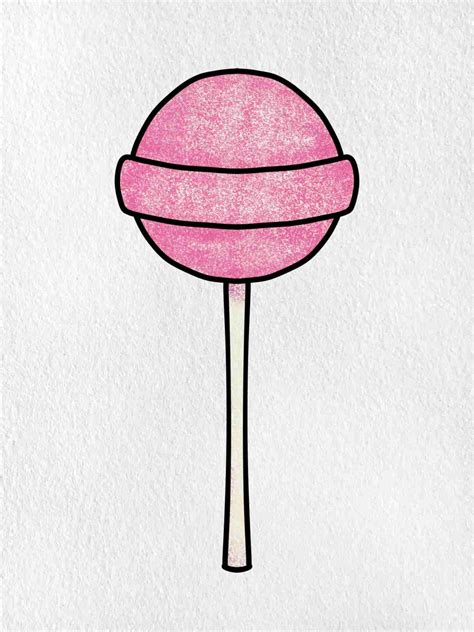 How to Draw a Lollipop - HelloArtsy