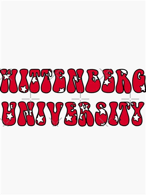 Wittenberg University Sticker For Sale By Halistull Redbubble