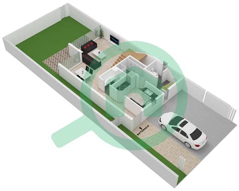 Floor Plans For Type A Unit Corner End Bedroom Townhouses In