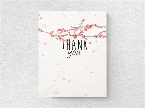 Almond Blossom Thank You Notes Stationery Note Cards 1