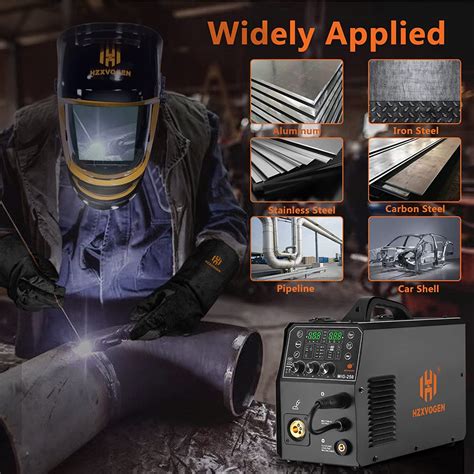 Buy HZXVOGEN MIG Welder Aluminum 4 In 1 Dual Voltage MIG Welder Digital