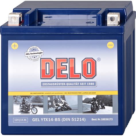 Delo Gel Batterie Ytx Bs V Ah Sae A Kaufen Louis Motorrad