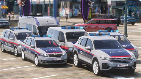 Polizeifahrzeuge Österreich Pack REPLACE ADDON FIVEM ELS