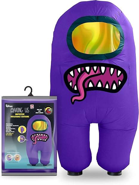 Yume Official Among Us Toys Funny Inflatable Cool Cosplay Halloween Costumes For Adults Purple