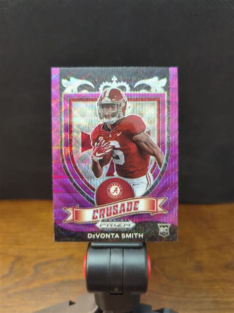 DeVonta Smith 2021 Prizm Draft Picks 165 Crusade Purple Wave RAW Price