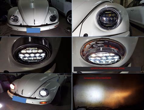 Soportes Para Faros Led Vocho Y Vw Zitroled Par En