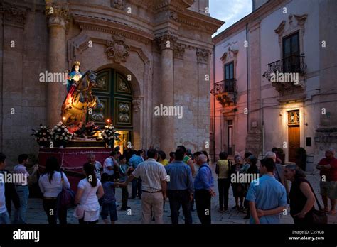 Madonna Delle Milizie Feast Scicli Sicily Italy Stock Photo Alamy