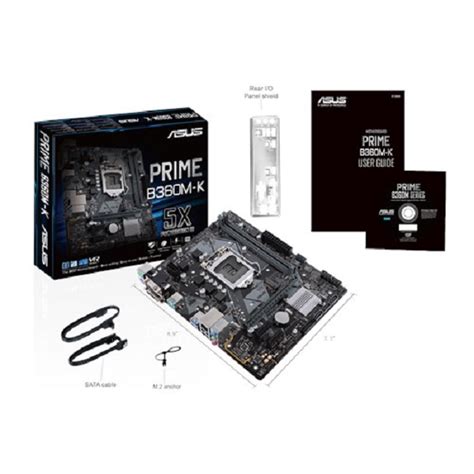 Asus Prime B360M-K Intel 8th Gen Coffee Lake B360 LGA 1151 USB 3.1 GEN ...