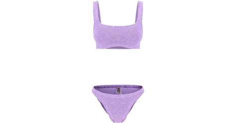 Hunza G Xandra Bikini Set In Purple Lyst