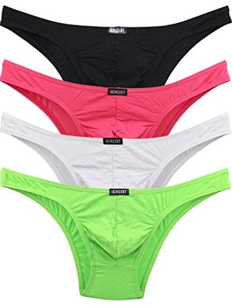 Buy Ikingsky Men S Soft Low Rise Bikini Underwear Sexy Mid Coverage Back Briefs Online Topofstyle