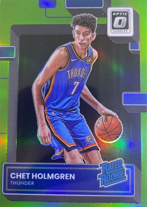 Chet Holmgren Optic Lime Green Price Guide Sports Card