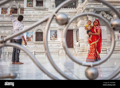 Prem Mandir Love Temple Temple Of Divine Love Vrindavan Mathura Uttar Pradesh India Stock