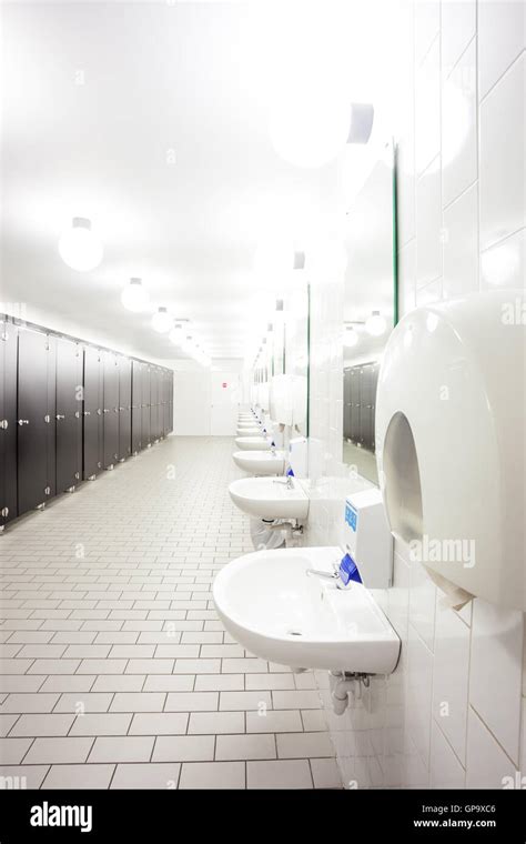 In An Public Building Are Womans Toilets Whit Sinks Stock Photo Alamy