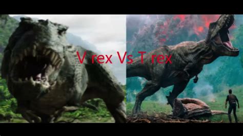 V Rex Vs T Rex Youtube