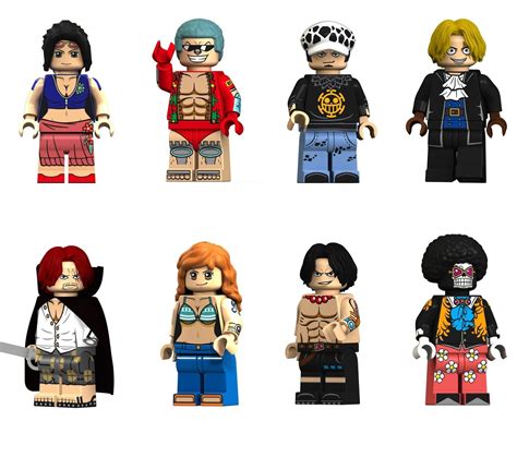 8PCS / LOT One Oiece Minifigs fit Lego KT1013